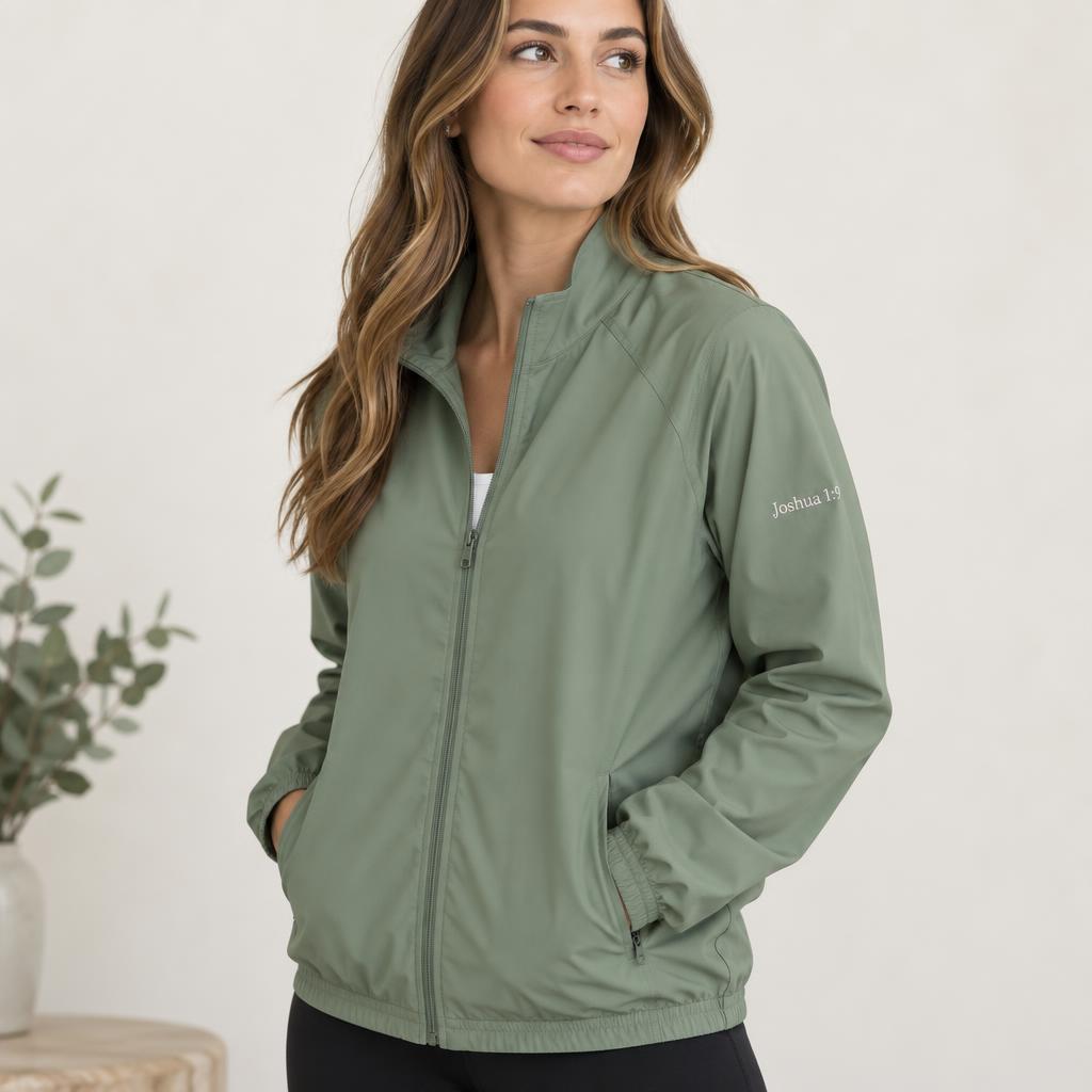 Be Strong & Courageous Lightweight Zip Jacket